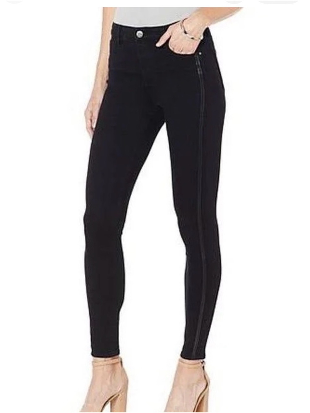 Black High-Rise Skinny Jeans